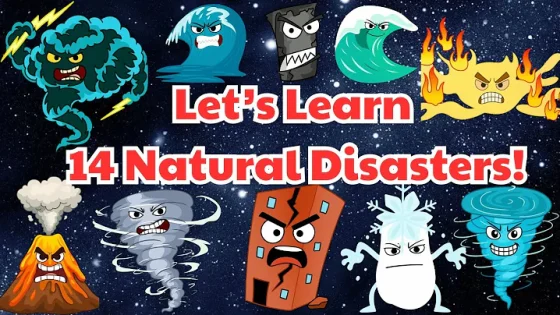 14 Natural Disasters Explained for Kids ️❄️ | Learn English with Fun & Easy Videos