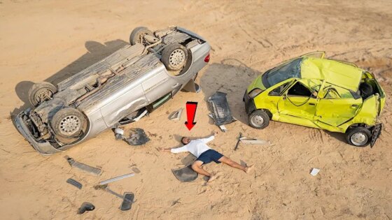 Real Life Car Crash Test...No Car Survived !