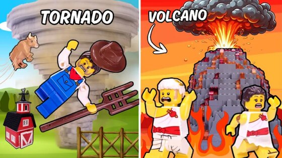 I Built Extreme Natural Disasters in Lego
