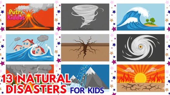 Natural Disasters for Kids Learn 13 Natural Disasters Vocabulary Earth Science Educational Video