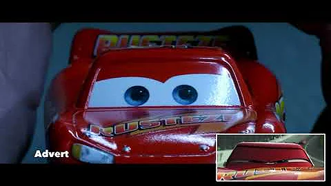 Lightning McQueen's Crash Side by Side Toy Play Pixar Cars Disney Kids